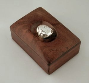 William Spratling Silver Frog Rosewood Box