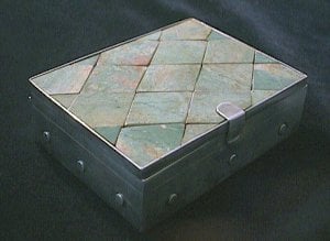 William Spratling Jade Mosaic Box