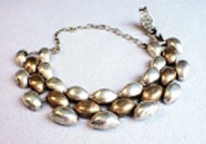 William Spratling Bronze and Silver Bead Bracelet