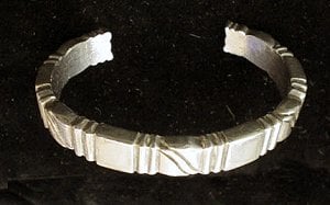 William Spratling Narrow Cuff Bracelet with Incised Lines