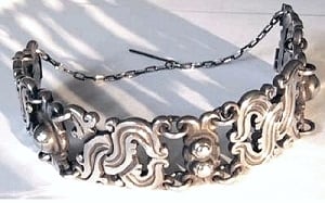 William Spratling Carved Link Bracelet