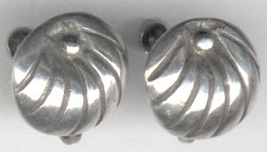William Spratling Radiating Line Earrings