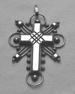 William Spratling Beaded Wirework Cross