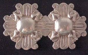 William Spratling Silson Mirrored Silver Ball Brooch