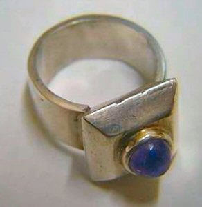 William Spratling Amethyst Pyramid Ring