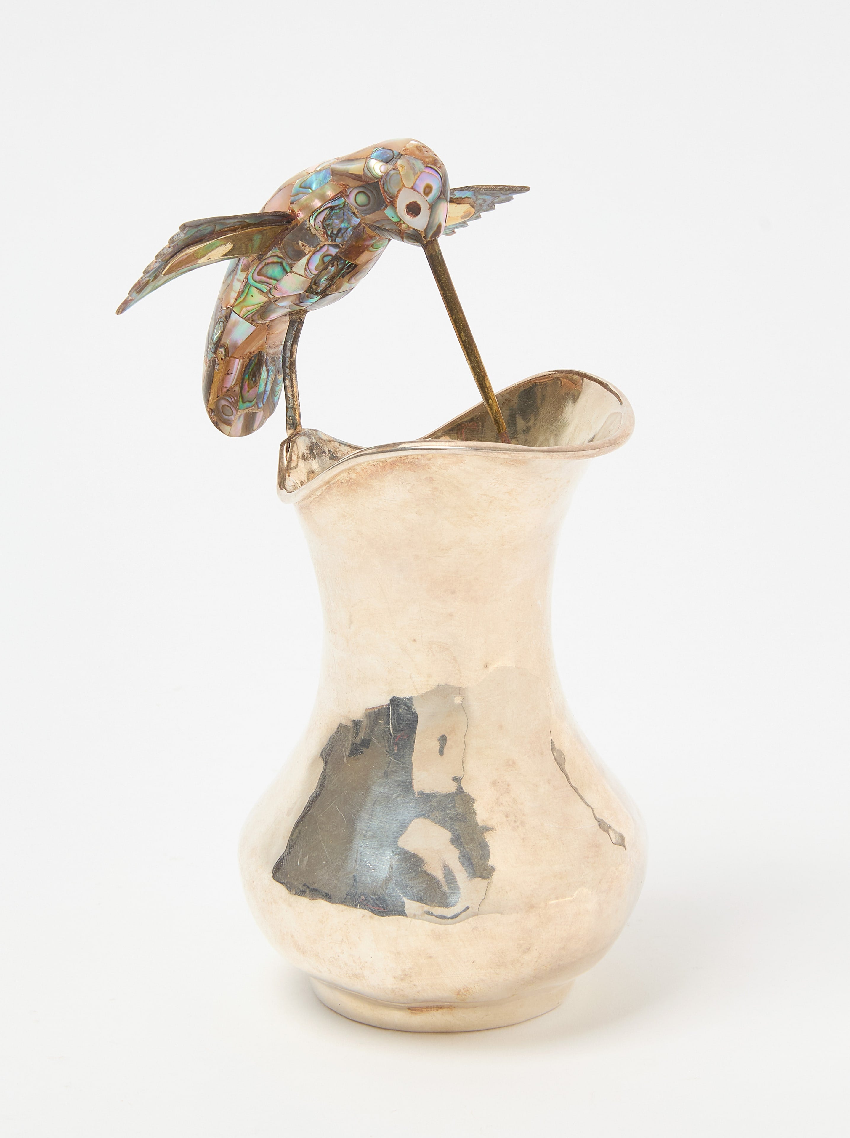 Los Castillo Hummingbird Mother-of-Pearl Pitcher