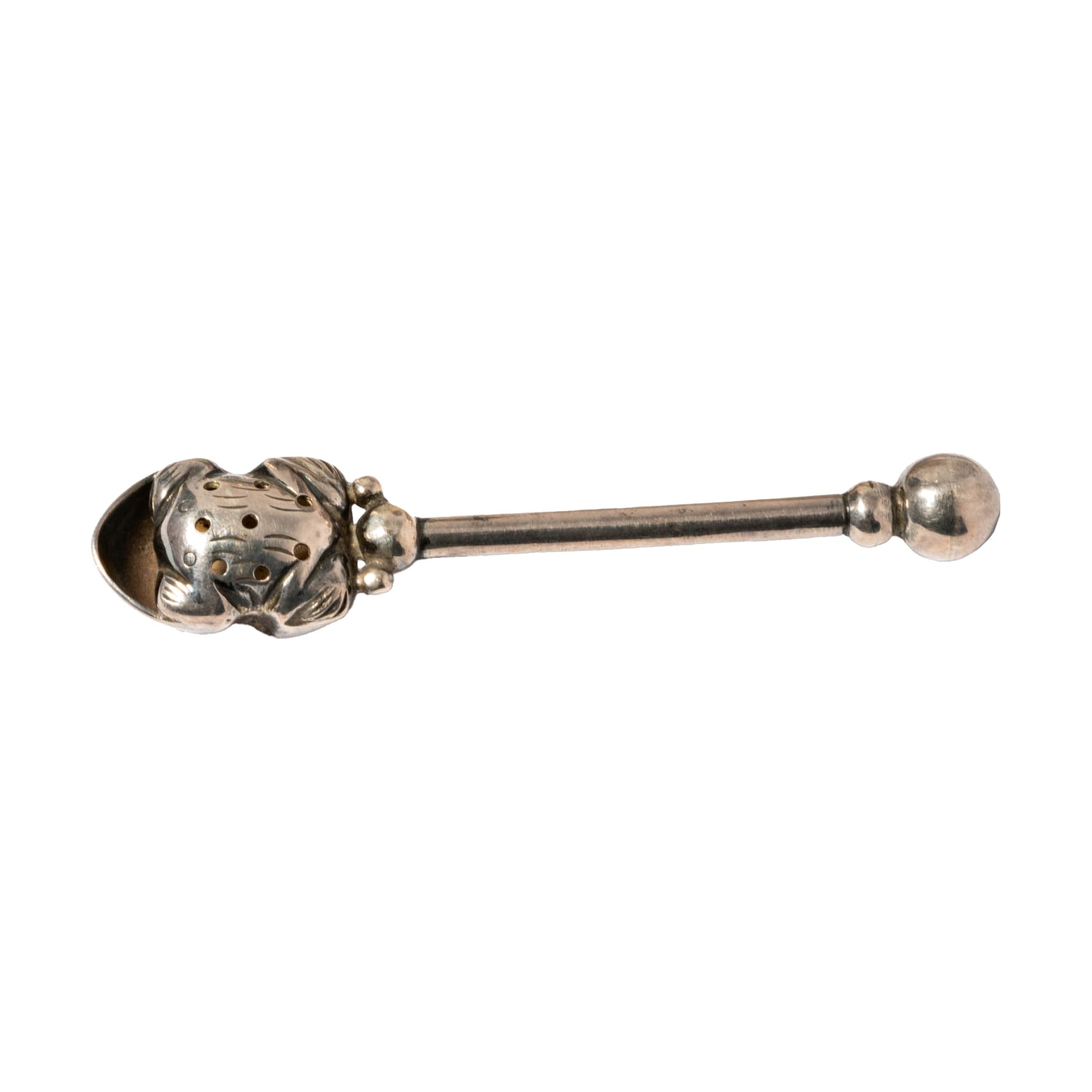 William Spratling Frog Salt Spoon