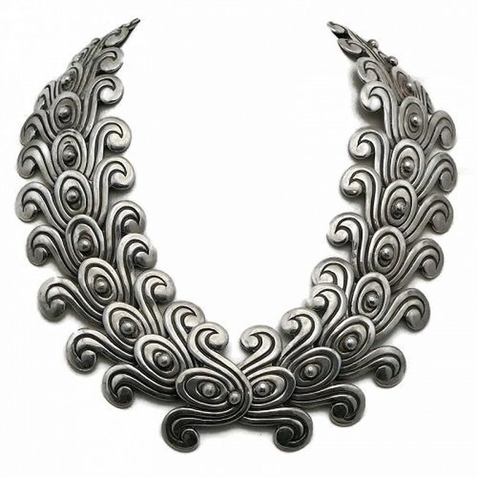 Los Castillo Double-Swirl Necklace, Design No. 262