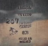 Ledesma · Platería Cortés · Taxco · 925 · Hecho en Mexico · 207 · Eagle 3