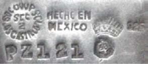 Soc Coop · SCL · Sec 2 · Los Castillo · Hecho en Mexico · 925 · PZ121 · Eagle 58