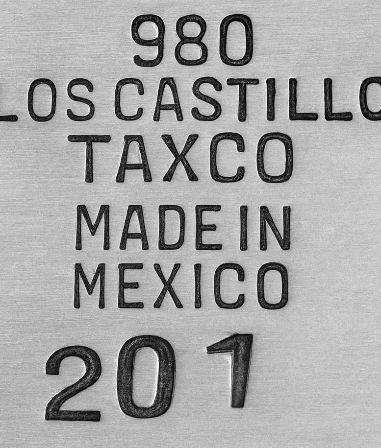 980 · Los Castillo · Taxco · Made in Mexico · 201