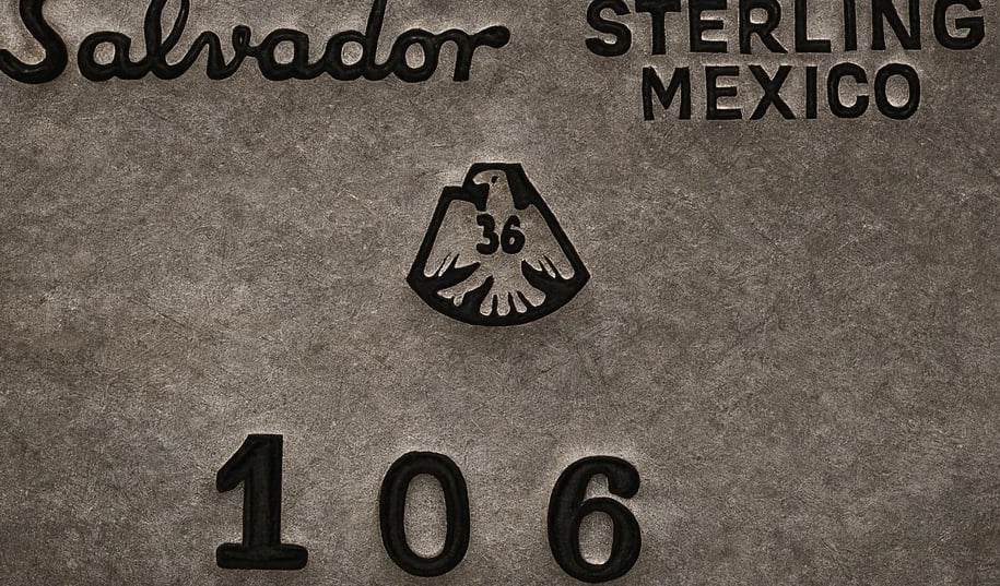 Stamped maker's mark used by Salvador Terán (3 of 9)