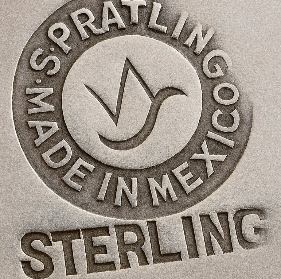 WS · Spratling · Made in Mexico · Sterling