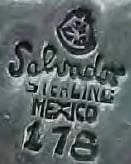 Stamped maker's mark used by Salvador Terán (2 of 9)