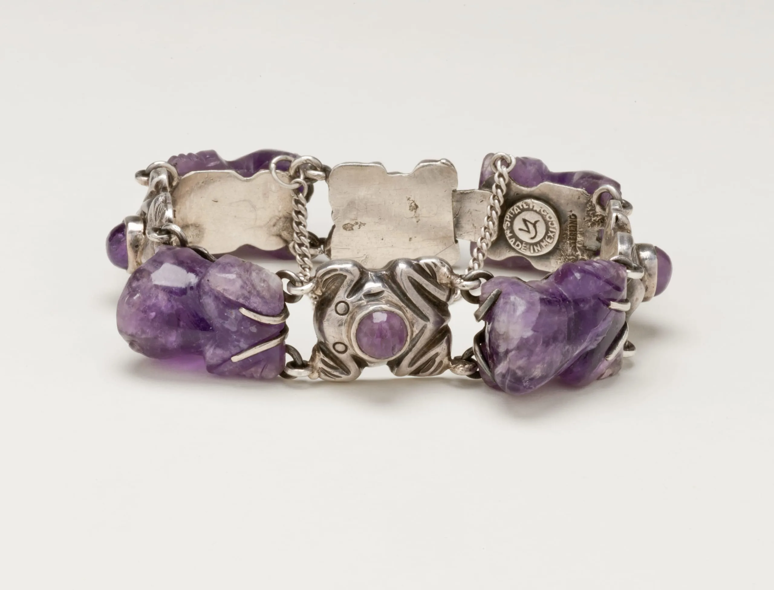 William Spratling Amethyst Frog Bracelet