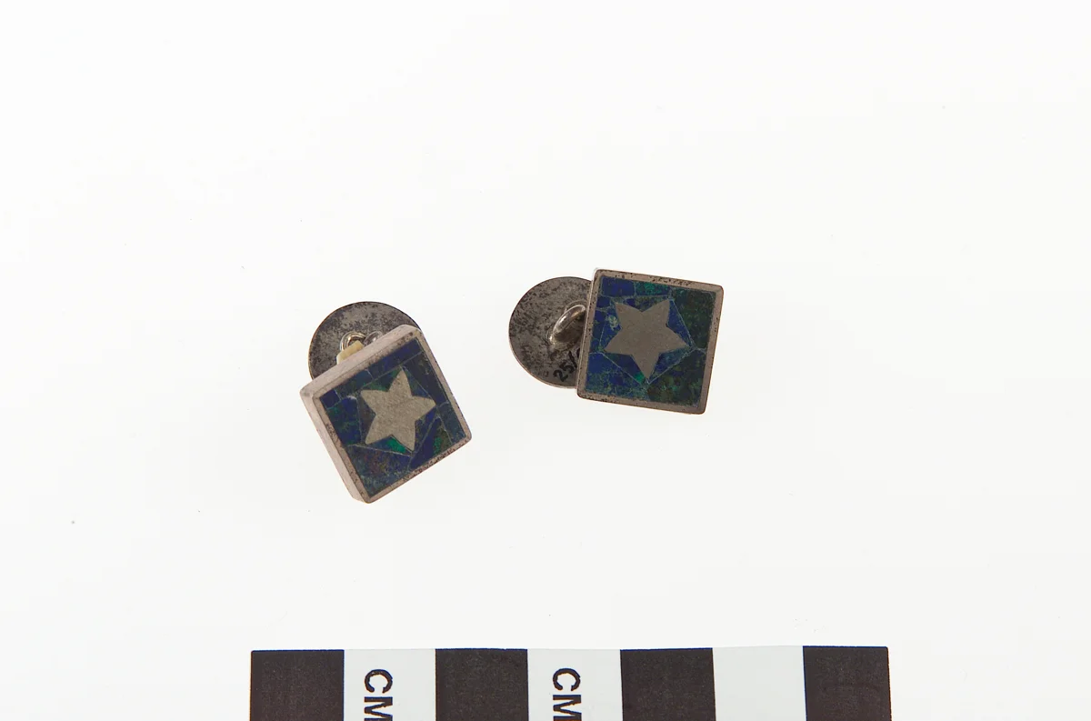 Cuff links by William Spratling, in the collection of Smithsonian National Museum of the American Indian