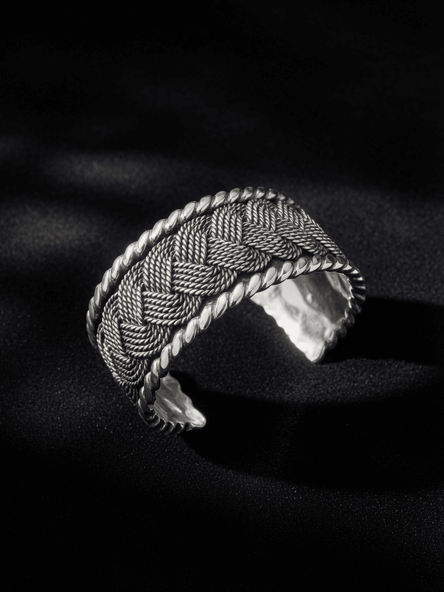 Héctor Aguilar Rope-Braid Cuff Bracelet