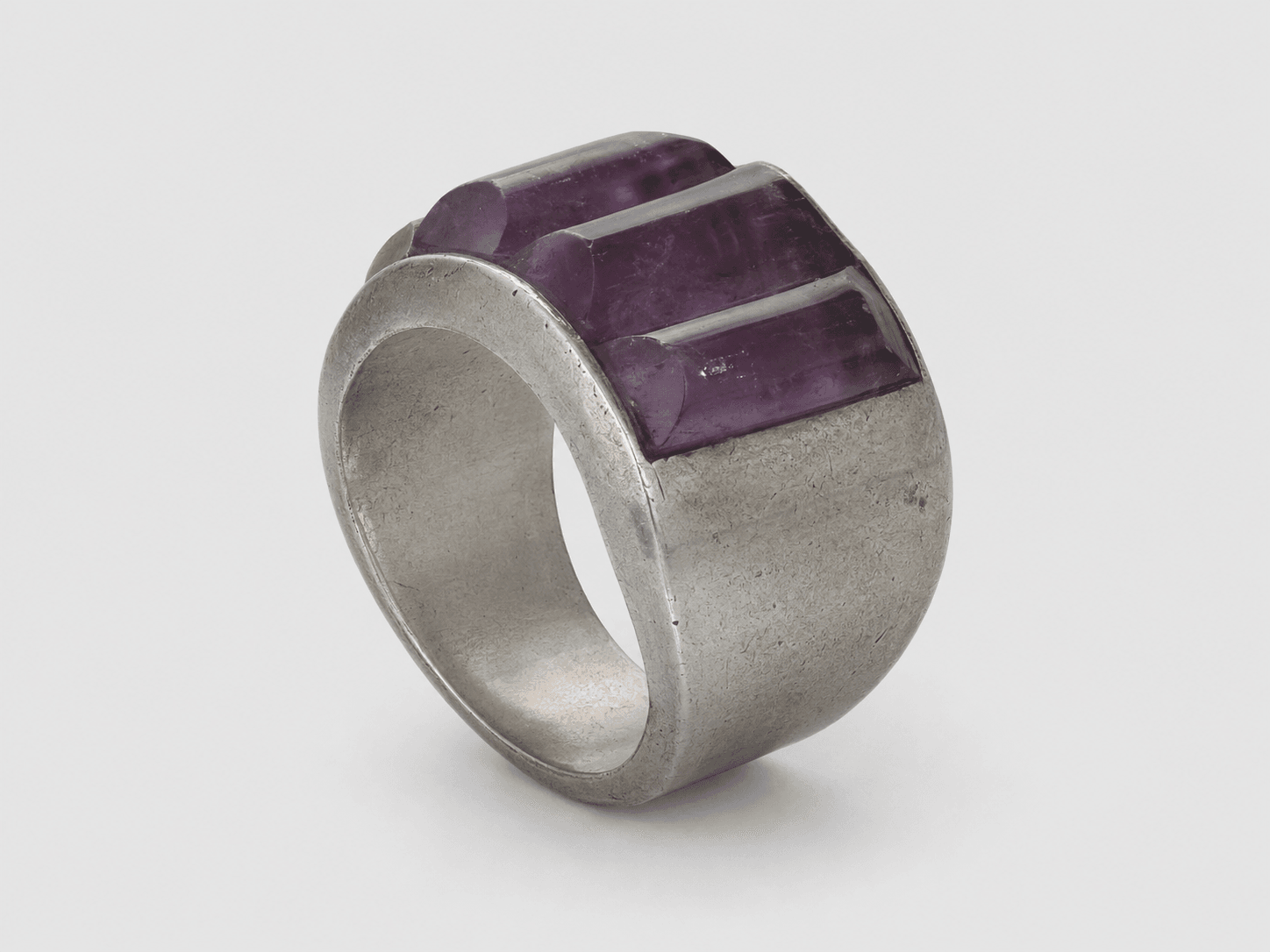 Antonio Pineda Amethyst Panel Ring