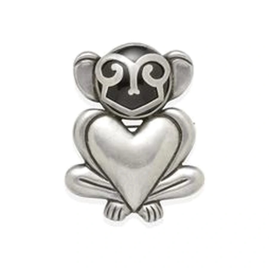 Héctor Aguilar Seated Monkey Brooch