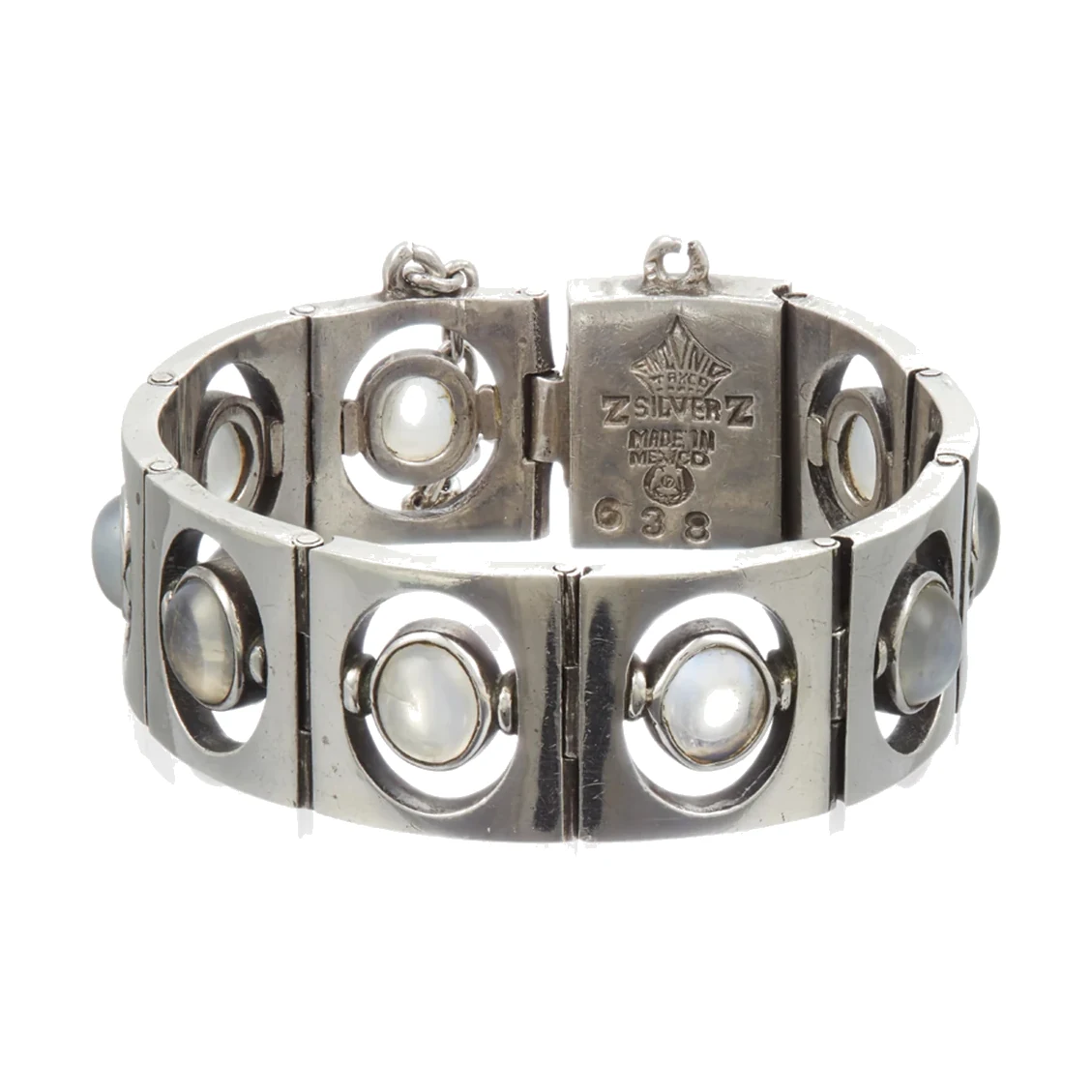 Antonio Pineda Moonstone and Silver Bracelet