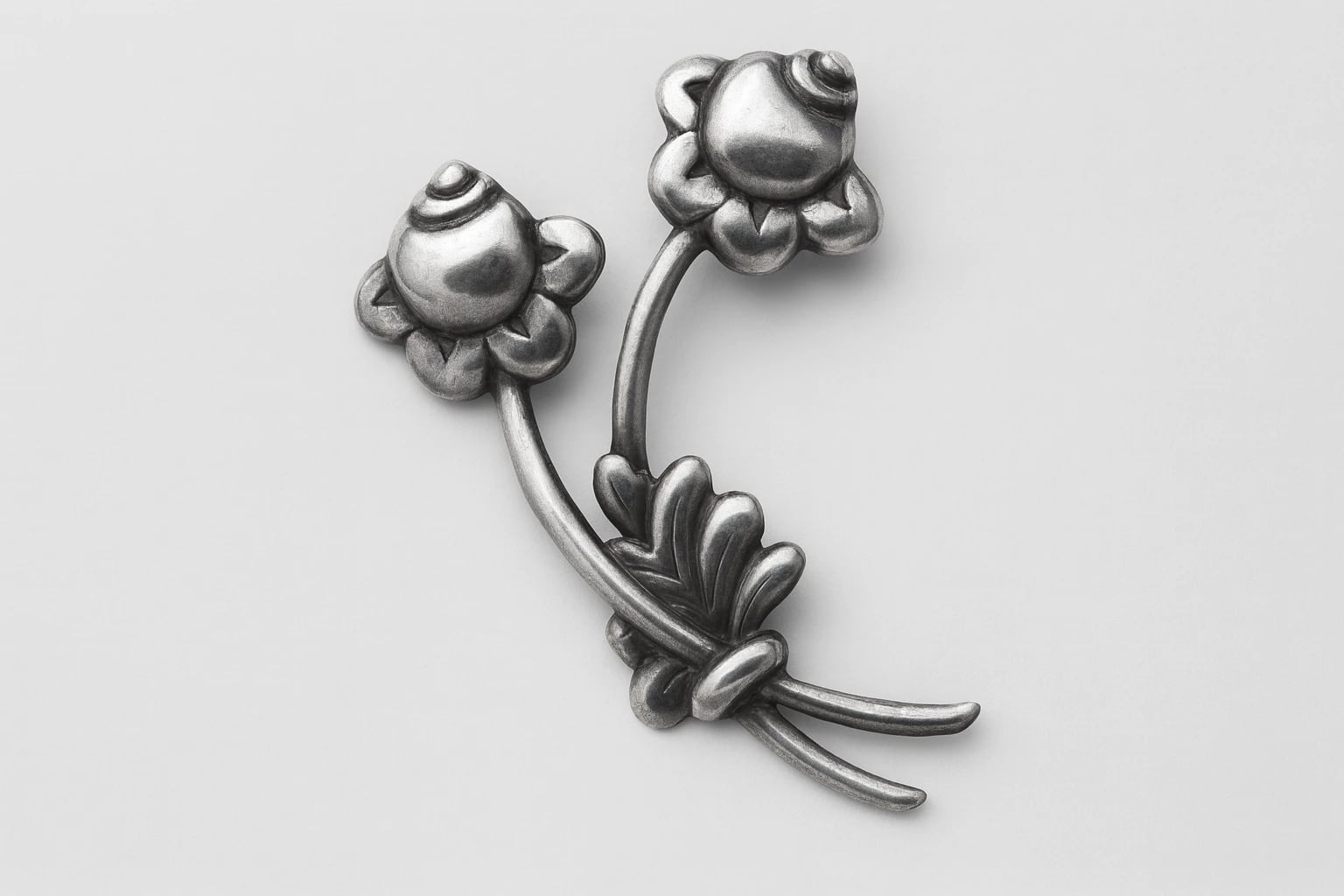 Héctor Aguilar Flowers and Leaves Brooch