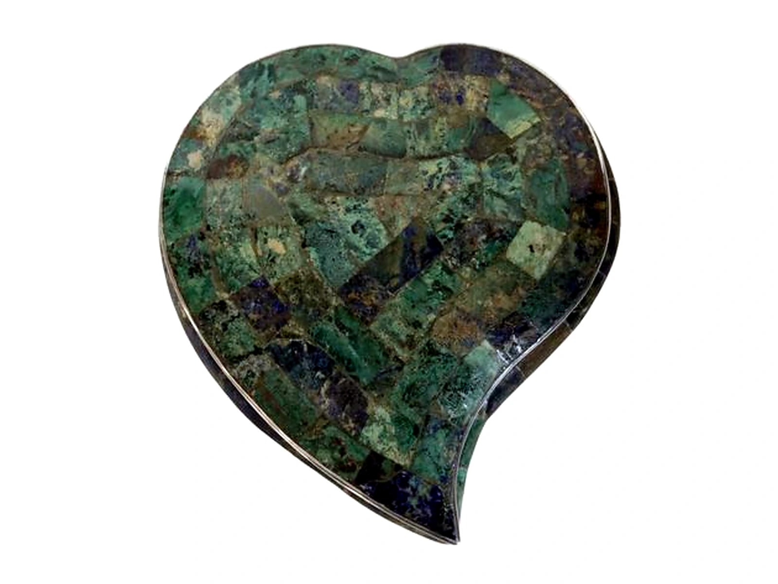 Los Castillo Heart-Form Stone-Mosaic Box