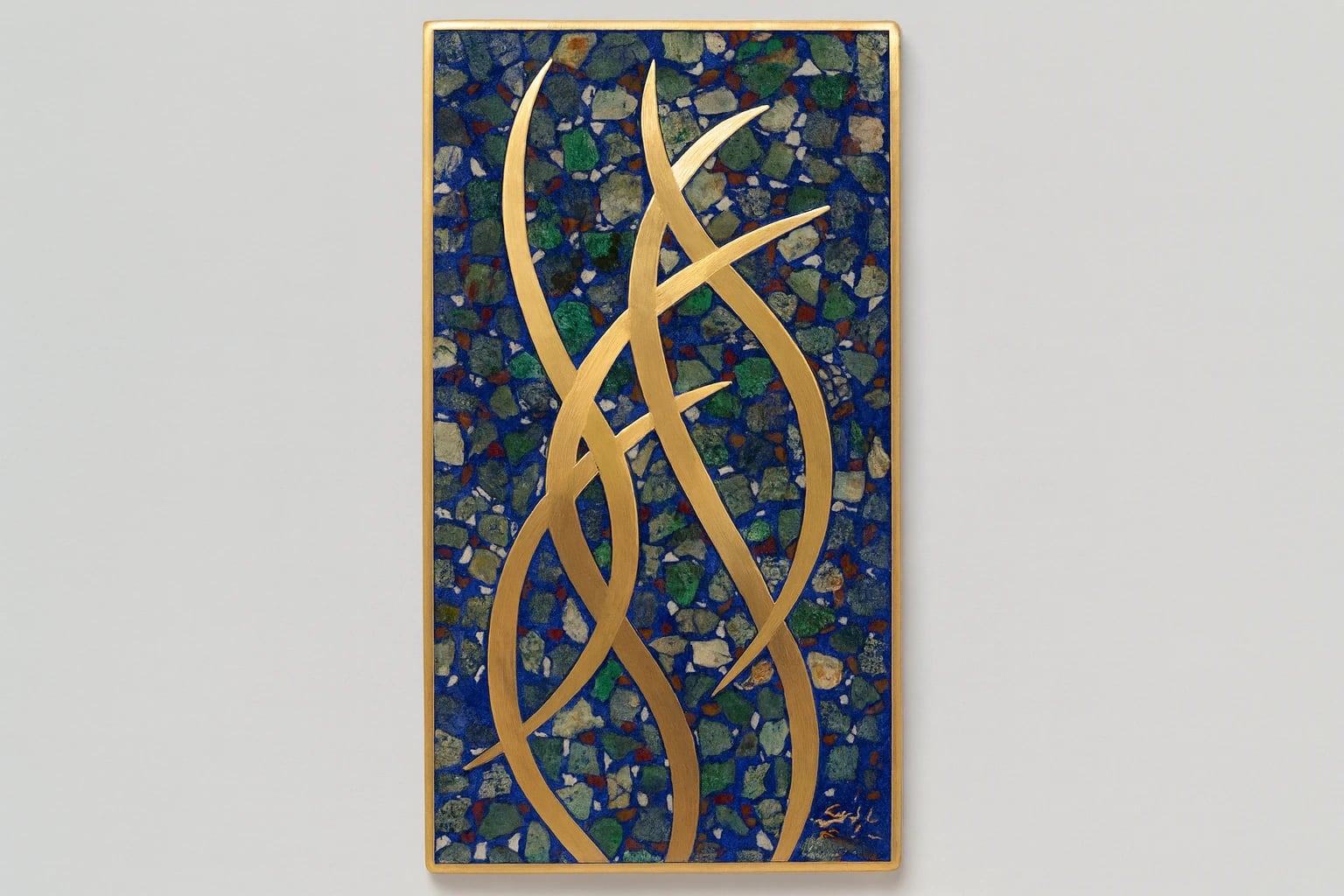 Sigi Pineda Mosaic Mixed-Metal Wall Plaque