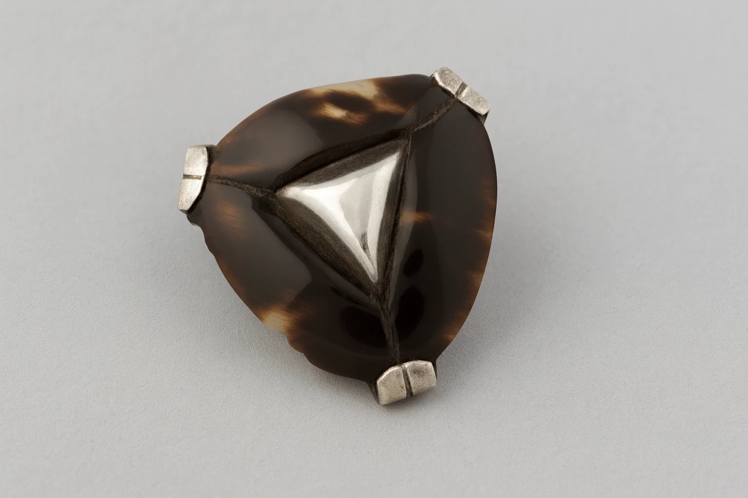 William Spratling Triangular Tortoise Shell Button