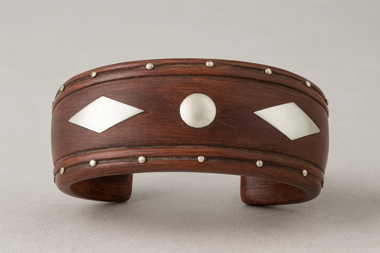 William Spratling Inlaid Rosewood Cuff Bracelet