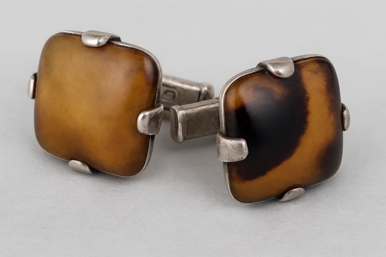 William Spratling Square Tortoise Shell Cuff Links