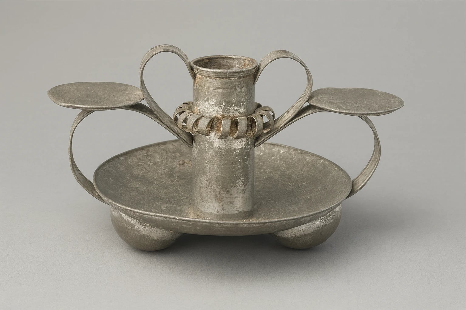 William Spratling Ball Footed Tin Candlestick