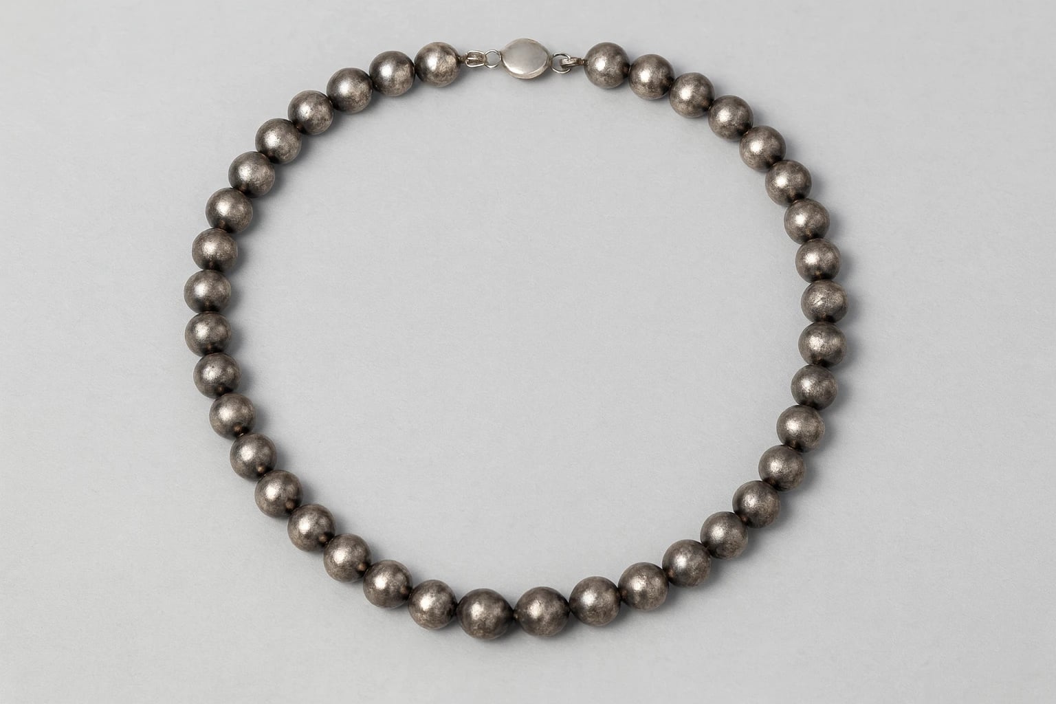William Spratling Silver Ball Cord Necklace