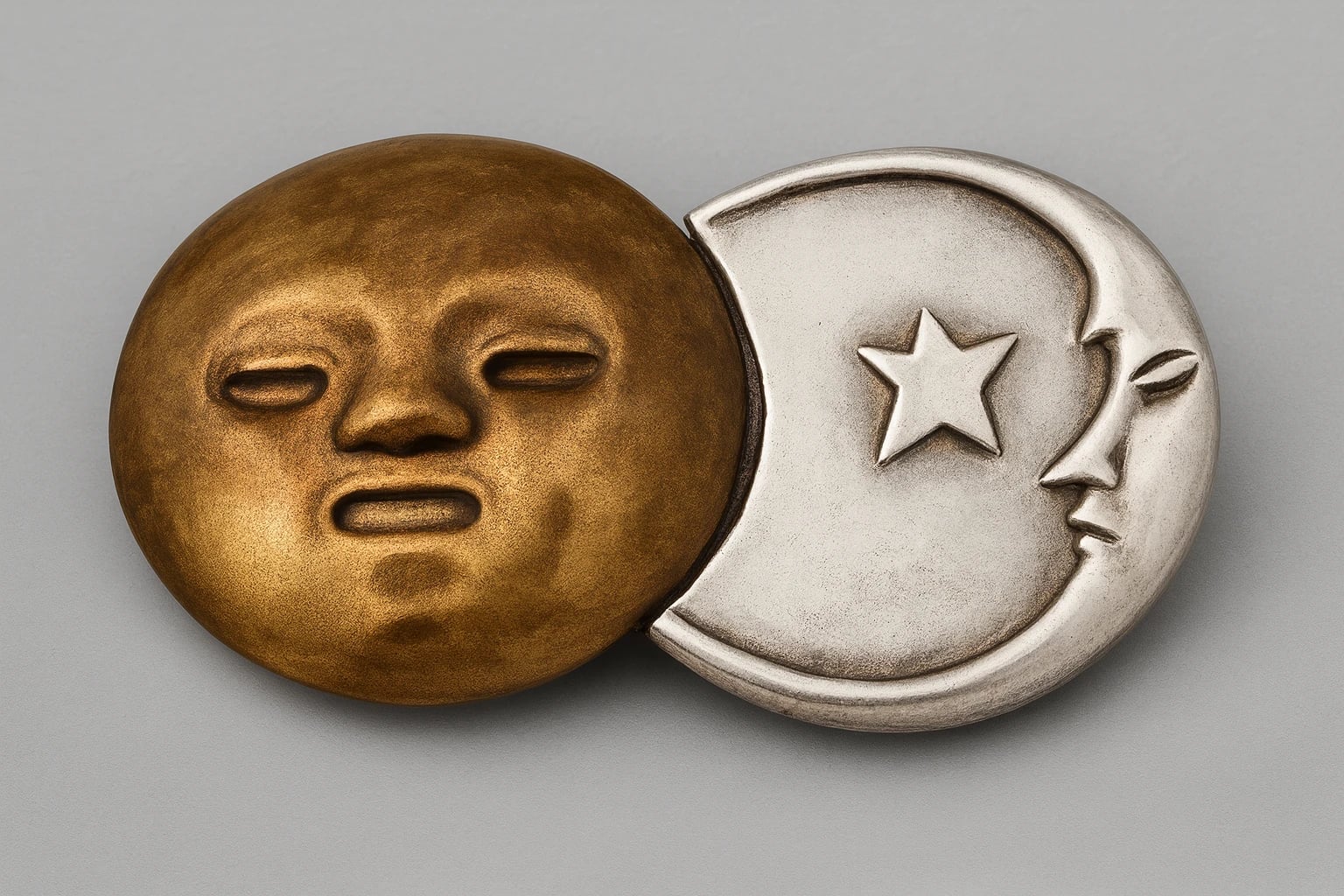 William Spratling Sun and Moon Buckle