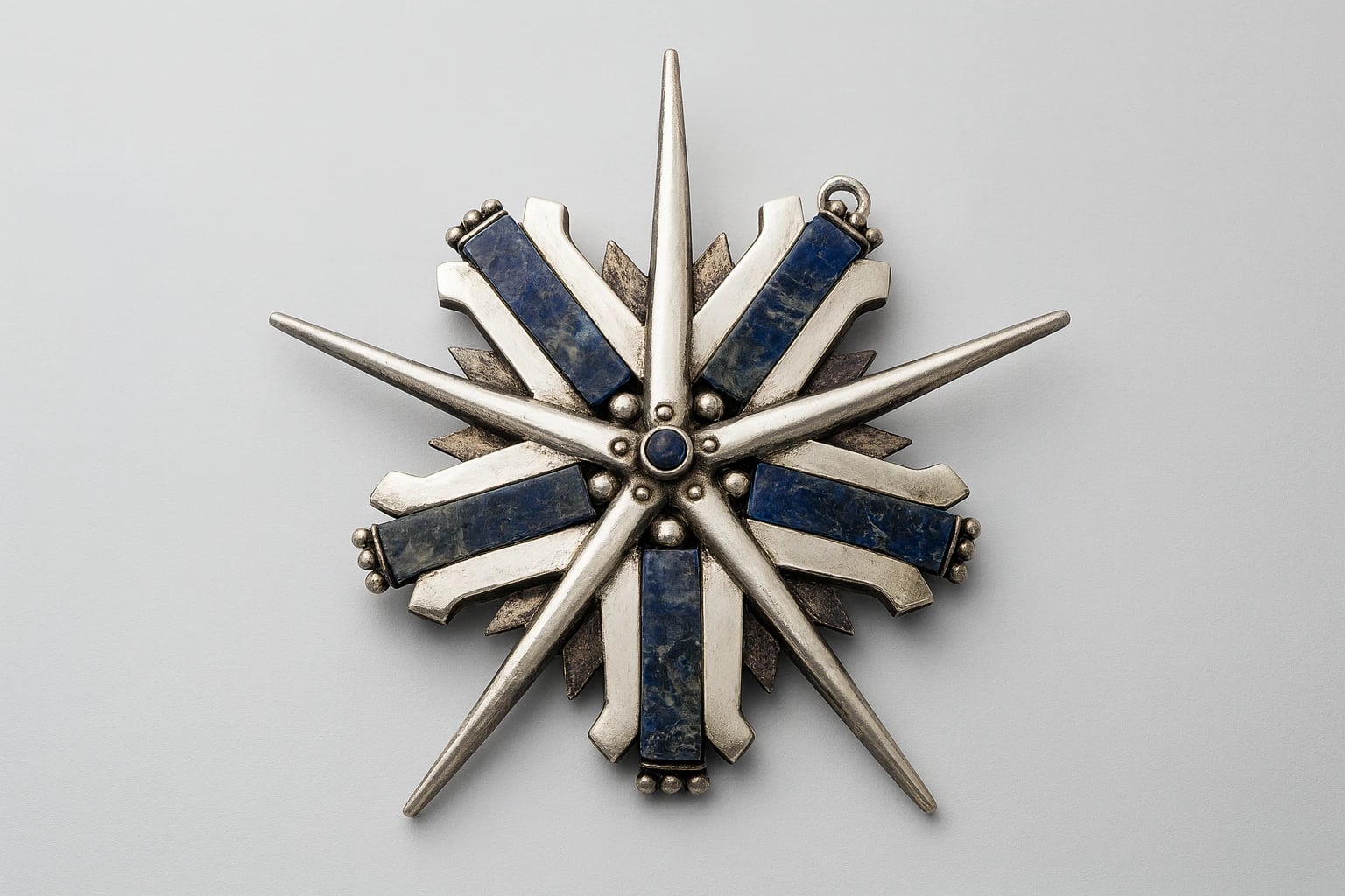William Spratling Azur Malachite Star Pendant