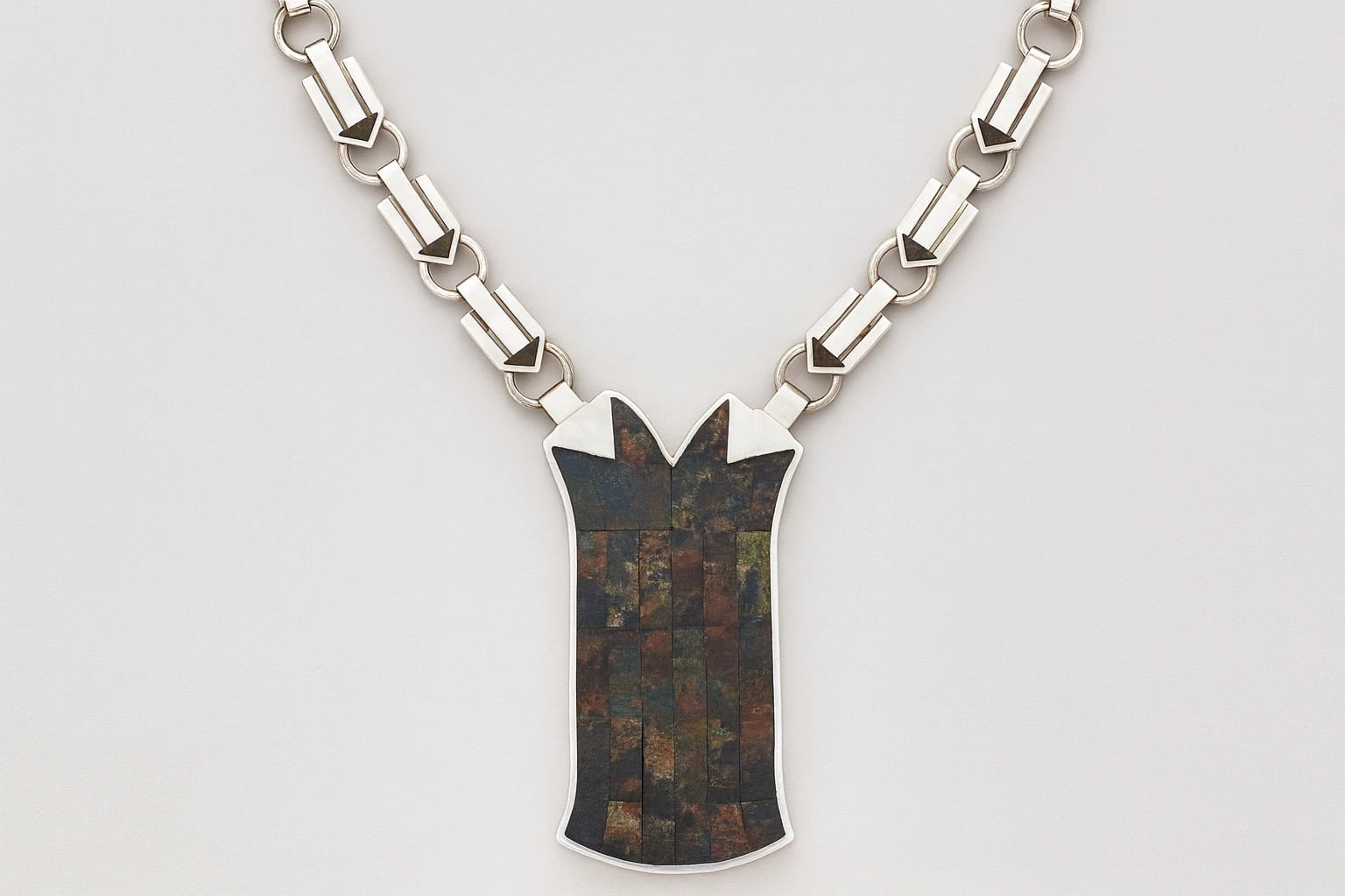 William Spratling Conquistador Mosaic Necklace