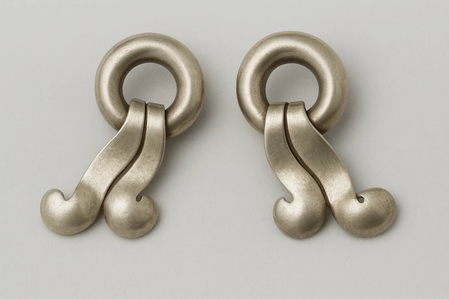 William Spratling Twisted Ribbon Earrings