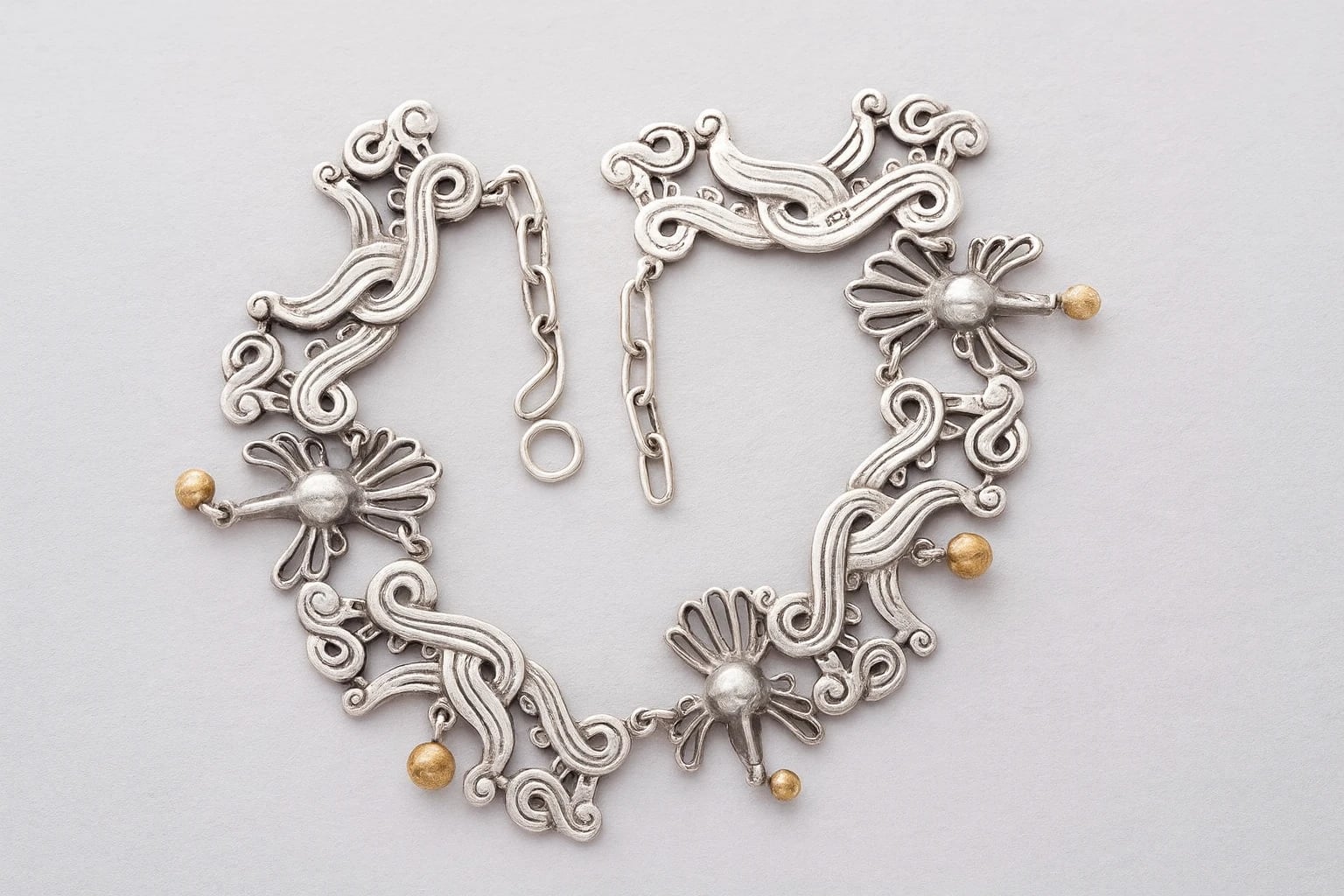William Spratling Silson Bird Link Necklace