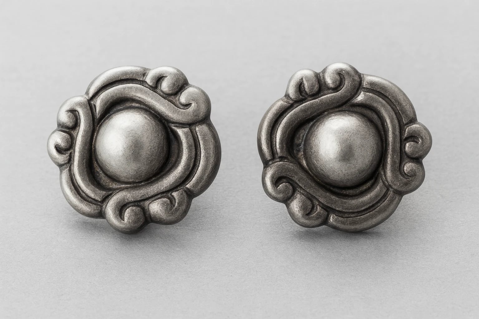 William Spratling Flower Bud Cuff Links