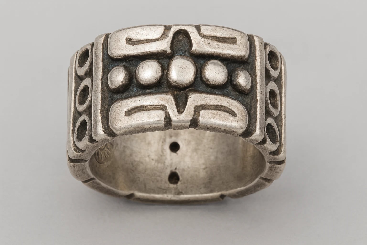 William Spratling Wide Aztec Ring