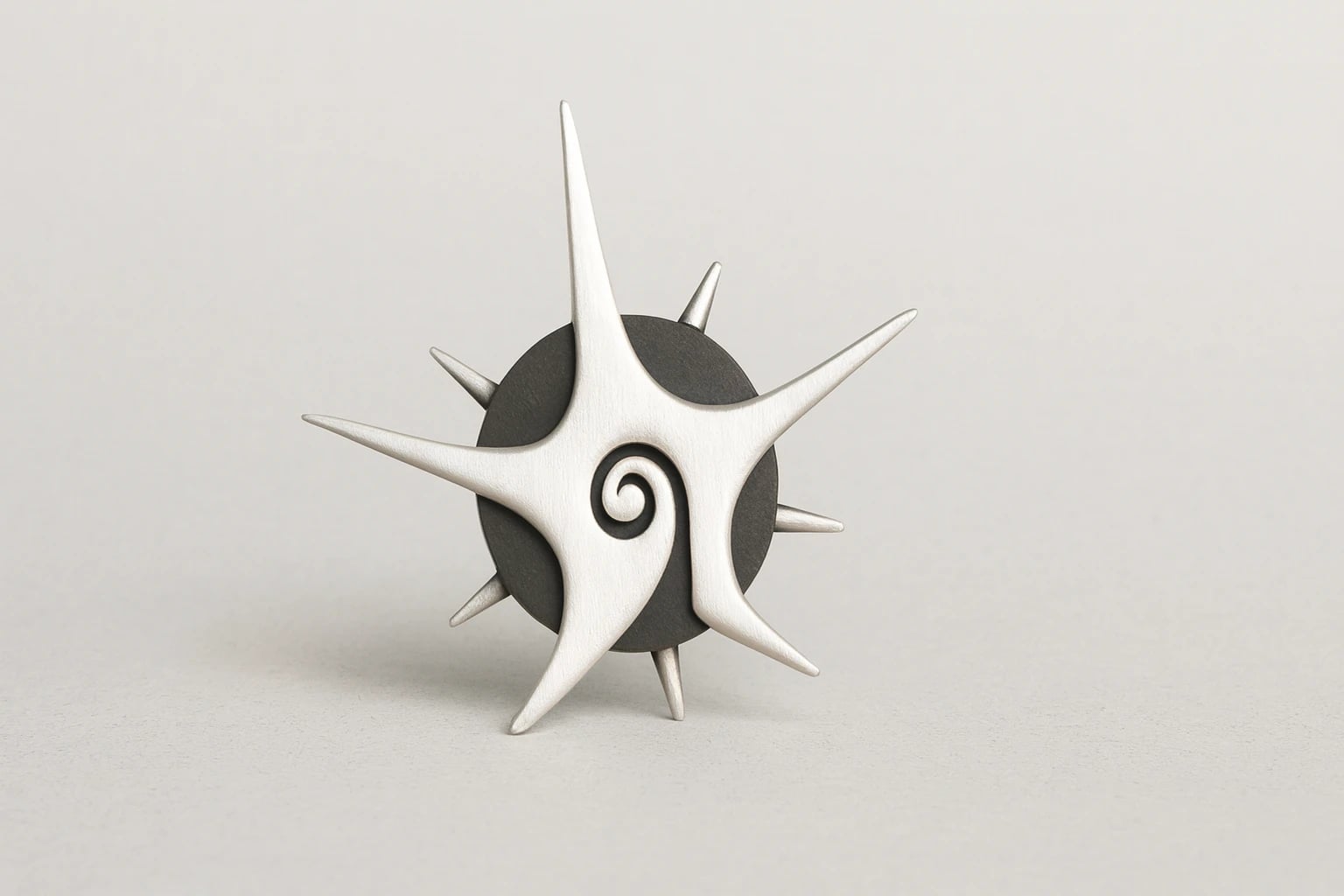 William Spratling Obsidian Star Brooch