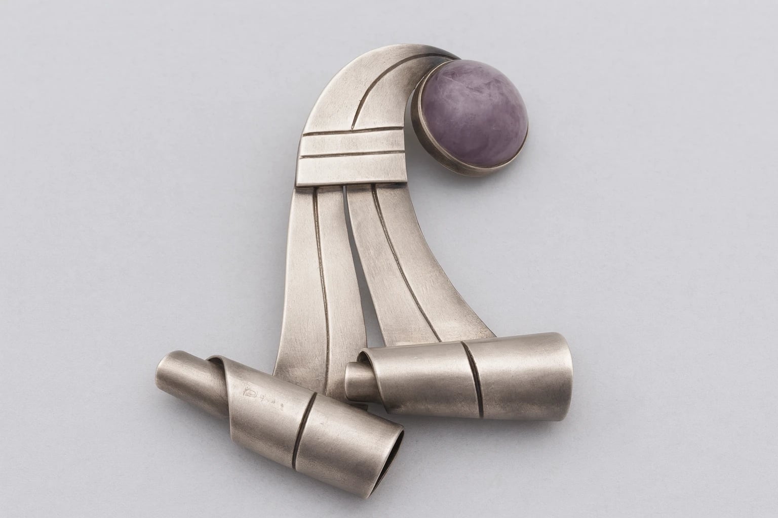William Spratling Amethyst Swirl Brooch