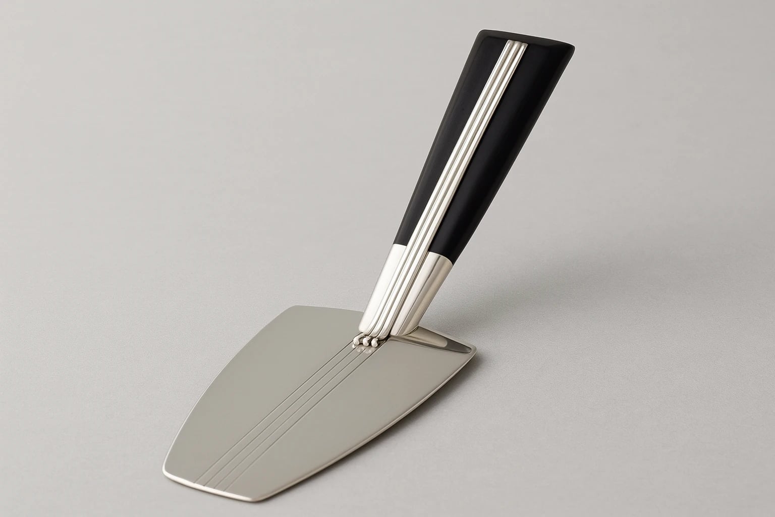 William Spratling Ribbed Ebony Pie Server