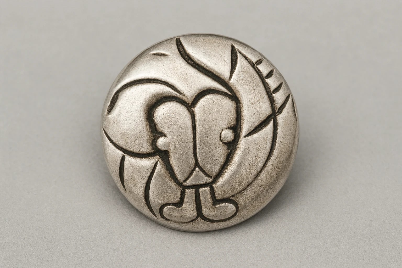 William Spratling Silson Serpent Head Brooch