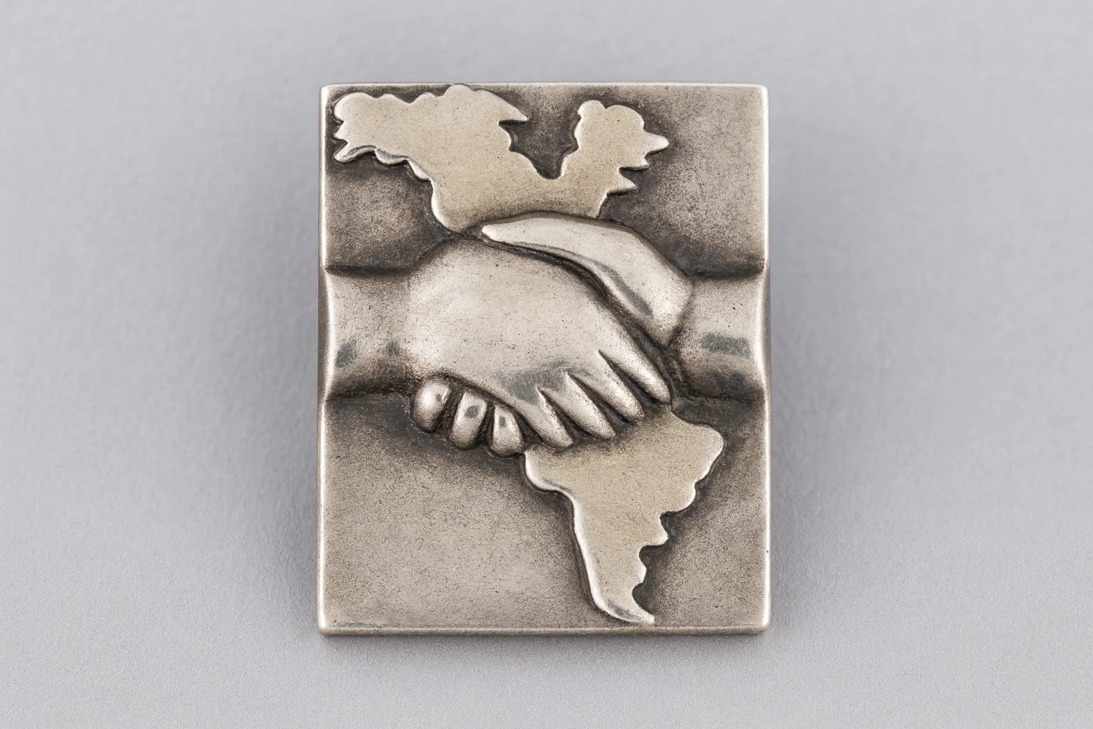 William Spratling Clasped Hands Brooch
