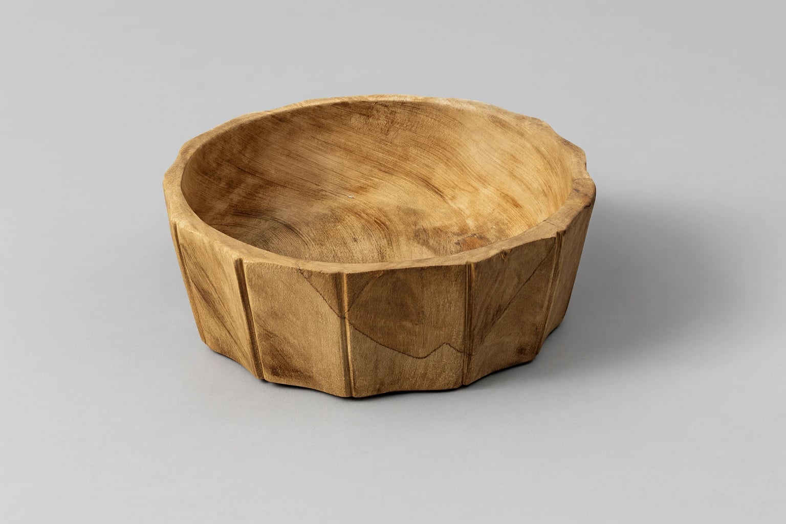 William Spratling Scalloped Wooden Salad Bowl