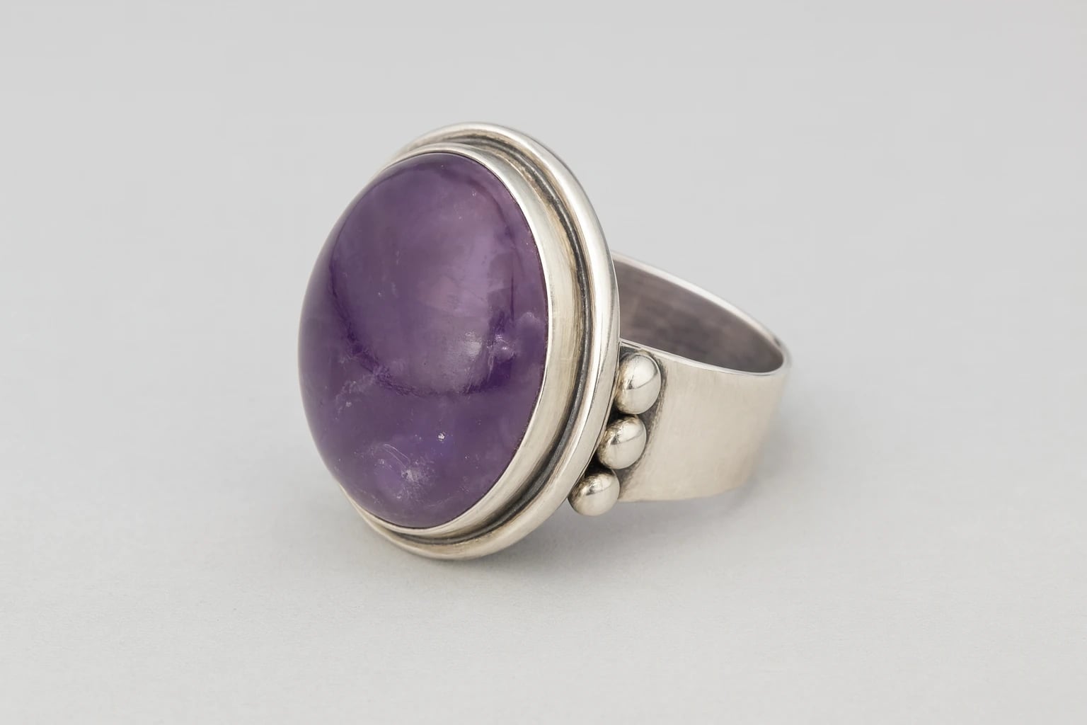 William Spratling Large Amethyst Cabochon Ring