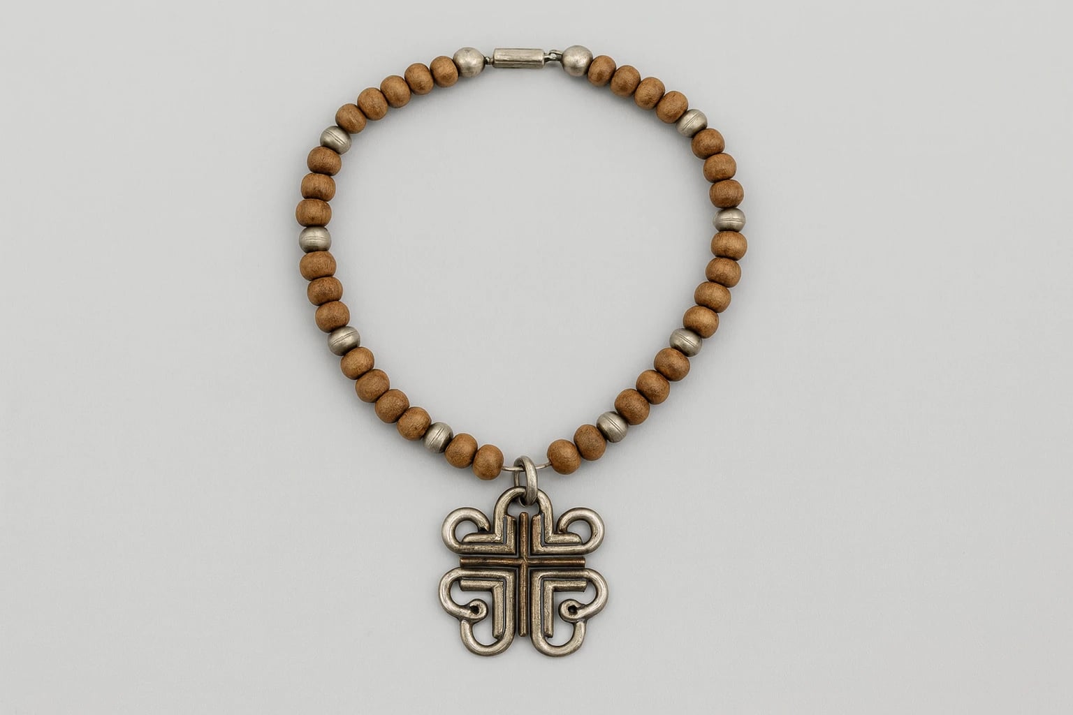 William Spratling Gilded Silver Cross with Inset Jasper