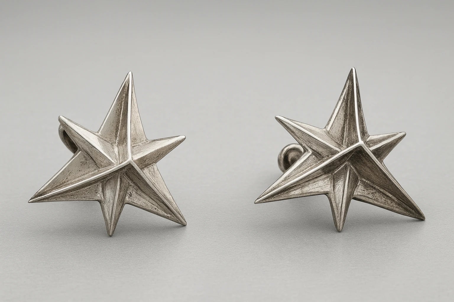 William Spratling Six Pointed Star Earrings