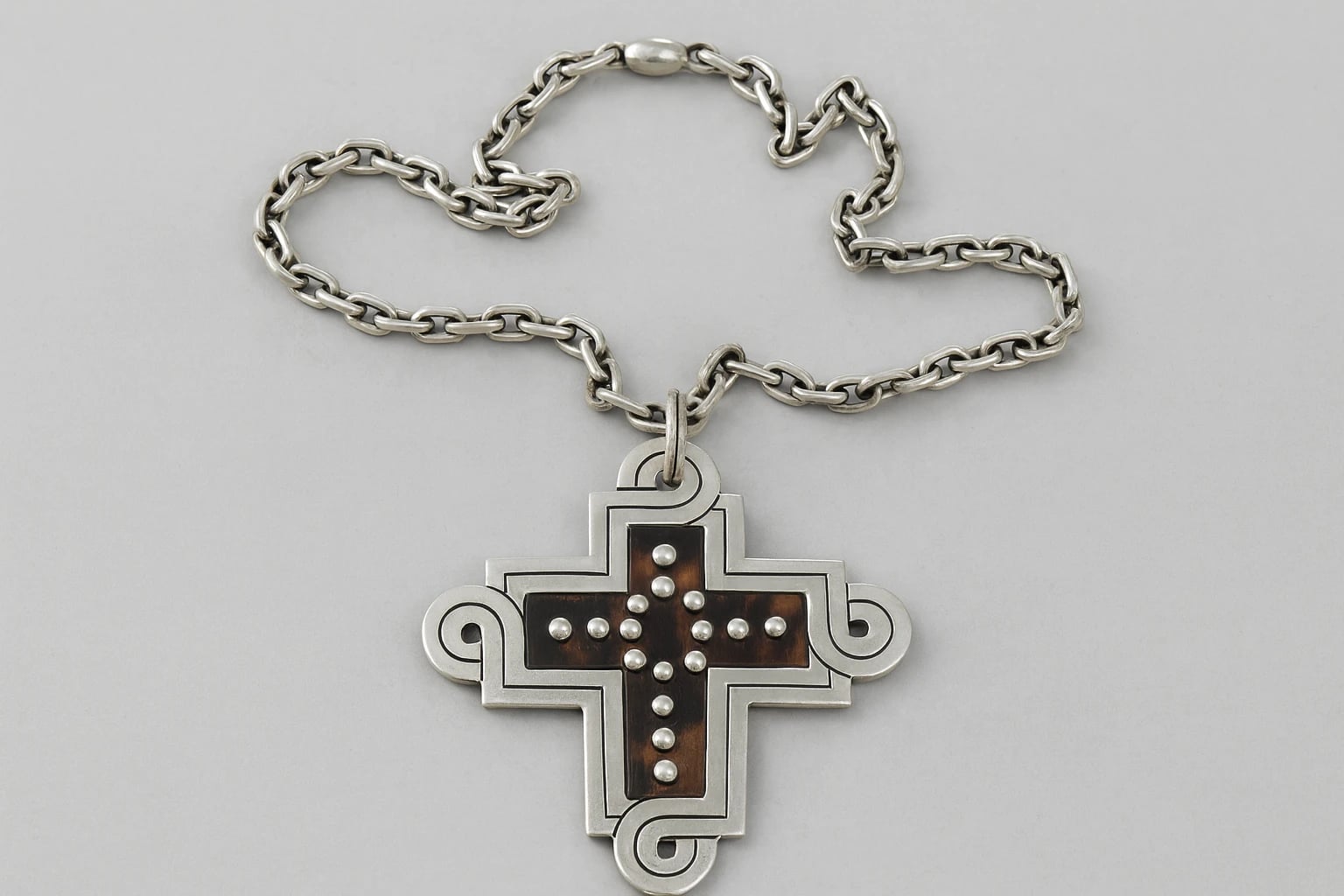 William Spratling Early Tortoise Shell Cross