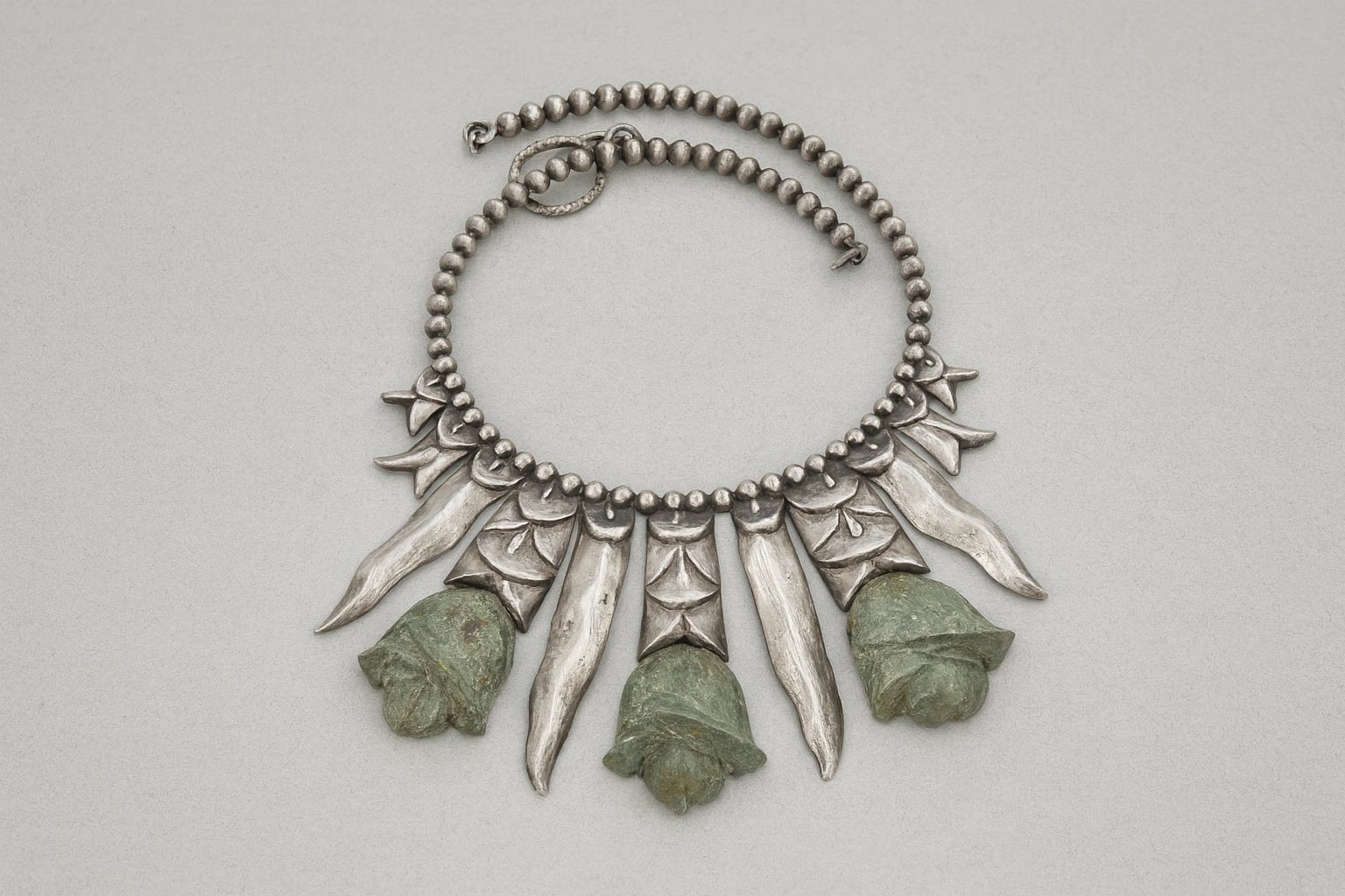 William Spratling Turquoise Flower Necklace